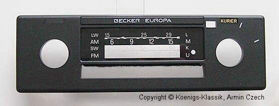Becker Radioblende Europa Kurier #107