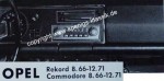 Blaupunkt Frankfurt f�r Opel Rekord + Commodore 8/66-12/71