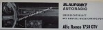 Blaupunkt Frankfurt f�r Alfa 1750 GTV
