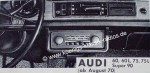 Blaupunkt Frankfurt f�r Audi 60, 75, Super 90