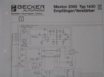 Schaltplan Mexico 2000 1430 Empf�nger/Verst�rker > A8310001