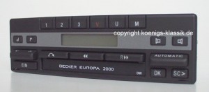 Becker Europa 2000 f�r Youngtimer Mercedes Benz