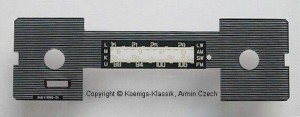Skalenscheibe f� Becker Europa + Grand Prix Stereo #248V1050