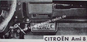 Blaupunkt Frankfurt f�r Citroen Ami 8