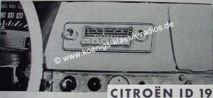 Blaupunkt Frankfurt f�r Citroen ID 19