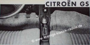 Blaupunkt Frankfurt f�r Citroen GS