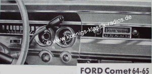 Blaupunkt Frankfurt f�r Ford Comet 64-65