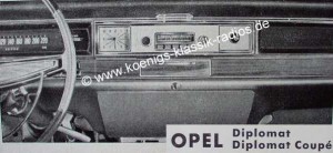 Blaupunkt Frankfurt f�r Opel Diplomat 1965-66