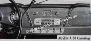 Blaupunkt Frankfurt f�r Austin A60 Cambridge