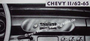 Blaupunkt Frankfurt f�r Chevy II 1962-65