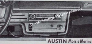 Blaupunkt Frankfurt f�r Austin Morris Marina
