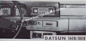 Blaupunkt Frankfurt f�r Datsun 160B, 180B