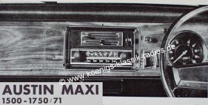 Blaupunkt Frankfurt f�r Austin Maxi 1500-1750