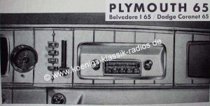 Blaupunkt Frankfurt f�r Plymouth 65 / Dodge 65