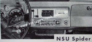 Blaupunkt Frankfurt f�r NSU Spider