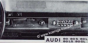 Blaupunkt Frankfurt f�r Audi 80