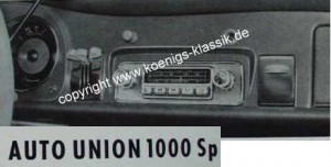 Blaupunkt Frankfurt f�r DKW 1000 Sp, F93, F94
