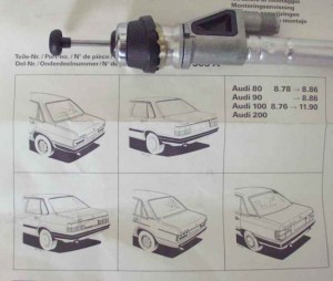 Hirschmann Antenne f�r Audi 80, 90, 100 und 200, Heck