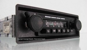 Becker Europa Sport f�r Porsche 911 - Skala mit wei�er Beschriftung