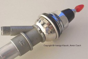 Hirschmann Stabantenne mit rotem Knopf