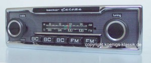 Becker Europa Export f�r Mercedes + Universal im Nadelstreifendesign bis 108 Mhz