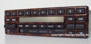 Becker Mexico Cassette Electronic im Wurzelholzdesign