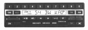 Becker Mexico Cassette Electronic, schwarze Ausf�hrung