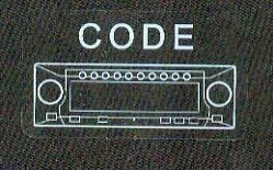 Becker Fenster-Aufkleber CODE Alarm