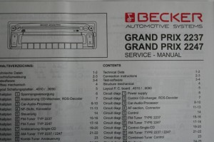 Schaltplan Grand Prix 2237 / 2247